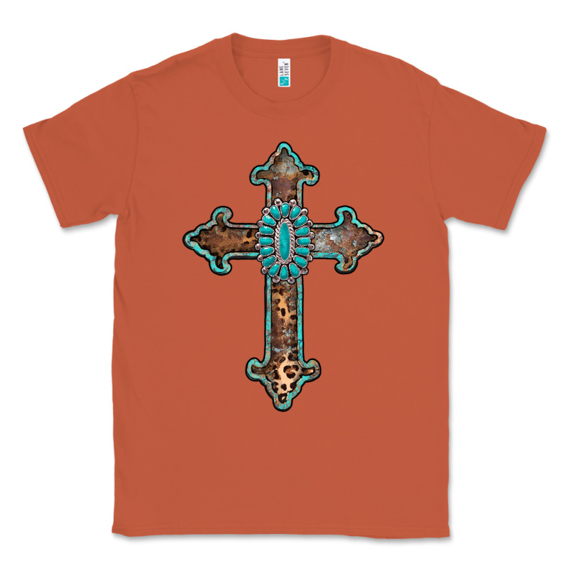 Turquoise Cross Classic Tee by AdoDesignShop | Teevron
