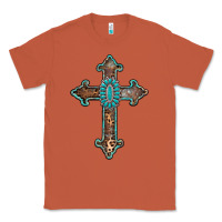 Copper turquoise cross Classic Tee - AdoDesignShop