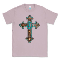 Lilac turquoise cross Classic Tee - AdoDesignShop