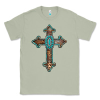 Matcha turquoise cross Classic Tee - AdoDesignShop