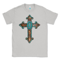 Moon Dust turquoise cross Classic Tee - AdoDesignShop