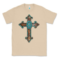 Mushroom turquoise cross Classic Tee - AdoDesignShop