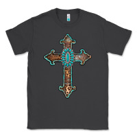 Smoke turquoise cross Classic Tee - AdoDesignShop
