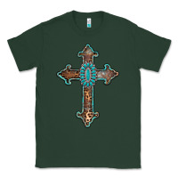 Sports Green turquoise cross Classic Tee - AdoDesignShop