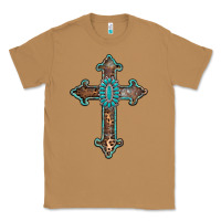 Toasted Coconut turquoise cross Classic Tee - AdoDesignShop