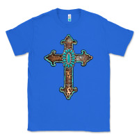 True Royal turquoise cross Classic Tee - AdoDesignShop