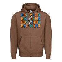 Chestnut boy mama lightning bolt Zipper Hoodie - MaliasSmallBusiness