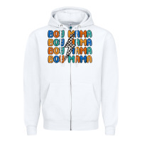 White boy mama lightning bolt Zipper Hoodie - MaliasSmallBusiness