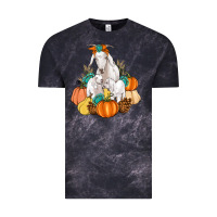 Cloud Black Goat family fall pumpkins gemstone Vintage Tee - Artiststas