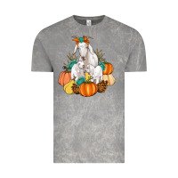 Cloud Rock Goat family fall pumpkins gemstone Vintage Tee - Artiststas