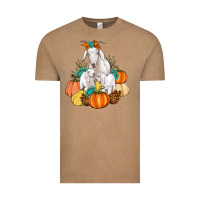 Vintage Coffee Goat family fall pumpkins gemstone Vintage Tee - Artiststas