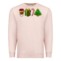 Pale Pink christmas items Premium Sweatshirt - LillyAllenDesigns