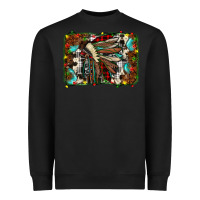 Black christmas indian headdress Heavyweight Sweatshirt - JahusDesignShop