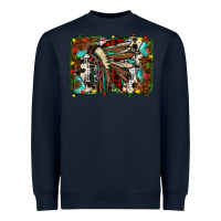 Navy christmas indian headdress Heavyweight Sweatshirt - JahusDesignShop