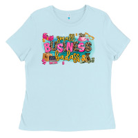 Baby Blue Small business badass Ladies Tee - MaliasSmallBusiness
