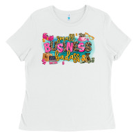 White Small business badass Ladies Tee - MaliasSmallBusiness