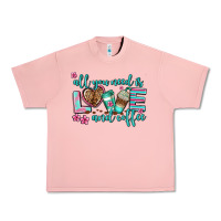 Salmon all you need is love and coffee Urban Heavy Tee - AdoDesignShop