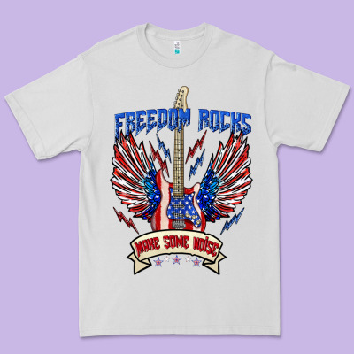 Premium Tee freedom rocks make some noise