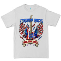 Dove Grey freedom rocks make some noise Premium Tee - texasbilliewilder