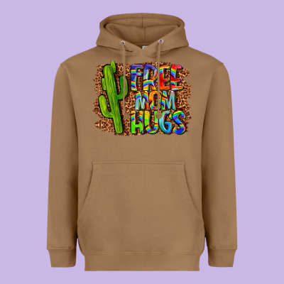 Free Mom Hugs Heavyweight Hoodie Designed By Lillyallendesigns