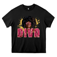 Black diva Heavy Core Tee - Zillion Design Studio