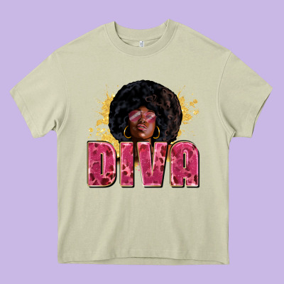 Diva Heavy Core Tee Designed By Zillion Design Studio