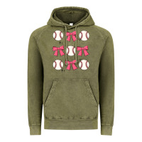 Vintage Olive baseball coquette bow Vintage Hoodie - JahusDesignShop