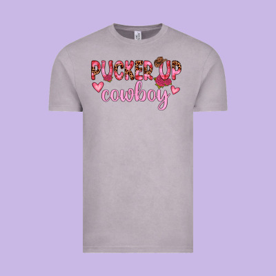 Pucker Up Cowboy Vintage Tee Designed By Jahusdesignshop