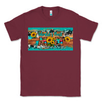 Burgundy world's best mom sunflower license plate Classic Tee - Artiststas