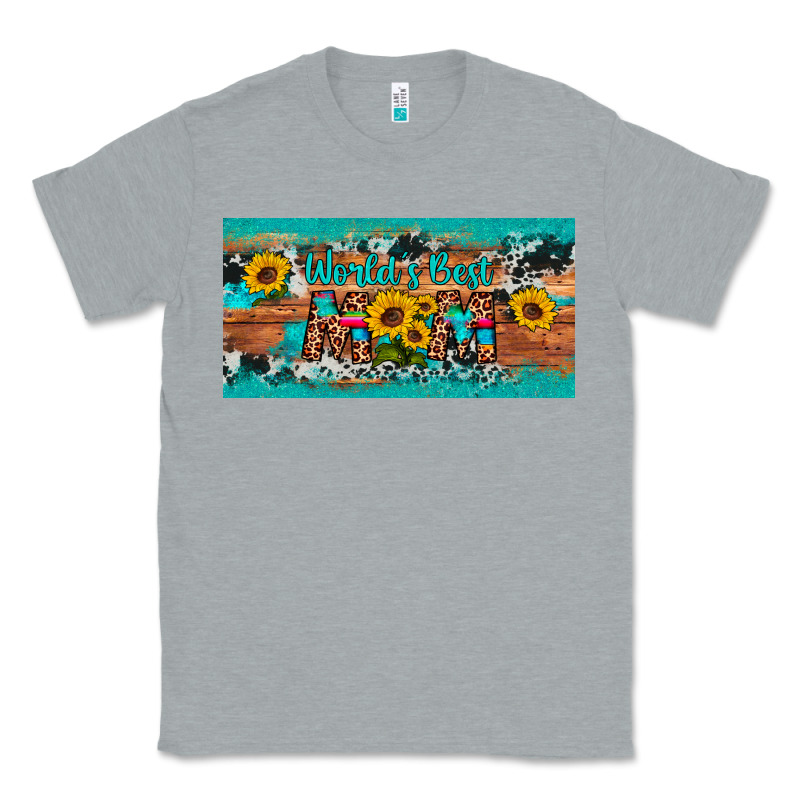 World's Best Mom Sunflower License Plate Classic Tee by Artiststas | Teevron