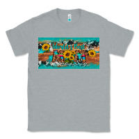 Heather Grey world's best mom sunflower license plate Classic Tee - Artiststas