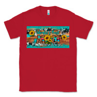 Red world's best mom sunflower license plate Classic Tee - Artiststas