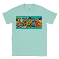 Seafoam world's best mom sunflower license plate Classic Tee - Artiststas