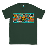 Sports Green world's best mom sunflower license plate Classic Tee - Artiststas