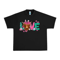 Black love easter floral longhaired cow Urban Heavy Tee - Jasminsmagicworld