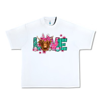 White love easter floral longhaired cow Urban Heavy Tee - Jasminsmagicworld