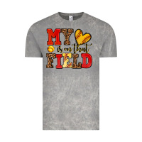 Cloud Rock my heart is on that field softball Vintage Tee - AdoDesignShop
