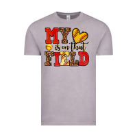 My Heart Is On That Field Softball Vintage Tee | Teevron