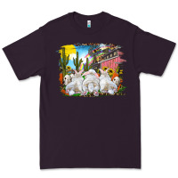 Plum easter farm with bunnies Premium Tee - RanaPortraitStore