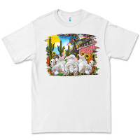 White easter farm with bunnies Premium Tee - RanaPortraitStore