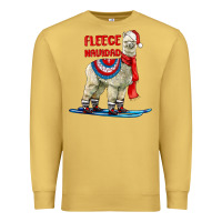 Antique Gold Fleece Navidad Alpaca Premium Sweatshirt - LillyAllenDesigns