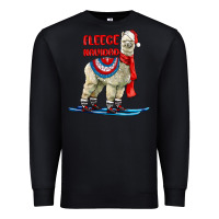 Black Fleece Navidad Alpaca Premium Sweatshirt - LillyAllenDesigns