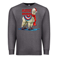 Charcoal Heather Fleece Navidad Alpaca Premium Sweatshirt - LillyAllenDesigns