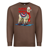 Chestnut Fleece Navidad Alpaca Premium Sweatshirt - LillyAllenDesigns