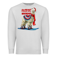Dove Grey Fleece Navidad Alpaca Premium Sweatshirt - LillyAllenDesigns