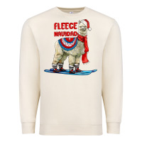 Sandshell Fleece Navidad Alpaca Premium Sweatshirt - LillyAllenDesigns