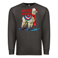 Smoke Fleece Navidad Alpaca Premium Sweatshirt - LillyAllenDesigns