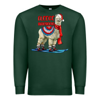 Sports Green Fleece Navidad Alpaca Premium Sweatshirt - LillyAllenDesigns