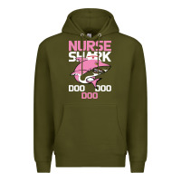 Army Green Nurse Shark Doo Doo Doo Premium Hoodie - Bettercallsaul