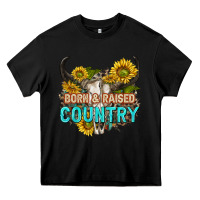 Black born and raised country tbw Heavy Core Tee - texasbilliewilder